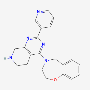 4-(2-pyridin-3-yl-5,6,7,8-tetrahydropyrido[3,4-d]pyrimidin-4-yl)-2,3,4,5-tetrahydro-1,4-benzoxazepine