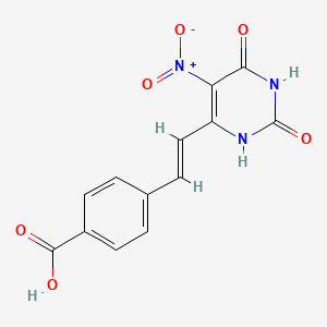 4-[2-(5-nitro-2,6-dioxo-1,2,3,6-tetrahydro-4-pyrimidinyl)vinyl]benzoic acid