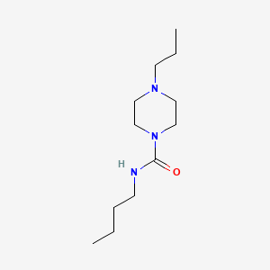 molecular formula C12H25N3O B5334563 N-butyl-4-propylpiperazine-1-carboxamide 