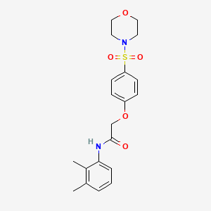 N-(2,3-dimethylphenyl)-2-[4-(4-morpholinylsulfonyl)phenoxy]acetamide