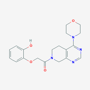 molecular formula C19H22N4O4 B5334585 2-[2-(4-morpholin-4-yl-5,8-dihydropyrido[3,4-d]pyrimidin-7(6H)-yl)-2-oxoethoxy]phenol 