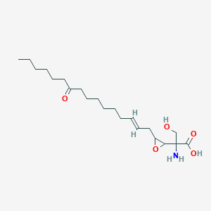 molecular formula C21H37NO5 B053347 Flavovirin CAS No. 124412-59-5