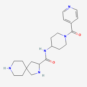 N-(1-isonicotinoyl-4-piperidinyl)-2,8-diazaspiro[4.5]decane-3-carboxamide dihydrochloride