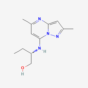 (2S)-2-[(2,5-dimethylpyrazolo[1,5-a]pyrimidin-7-yl)amino]-1-butanol