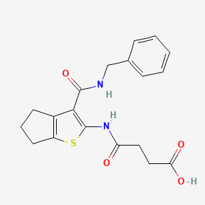 4-({3-[(benzylamino)carbonyl]-5,6-dihydro-4H-cyclopenta[b]thien-2-yl}amino)-4-oxobutanoic acid