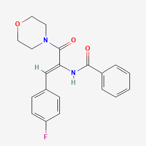 N-[1-(4-Fluorophenyl)-3-(morpholin-4-yl)-3-oxoprop-1-en-2-yl]benzamide