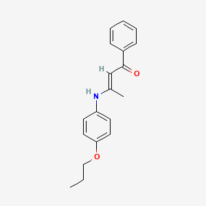 (E)-1-phenyl-3-(4-propoxyanilino)but-2-en-1-one