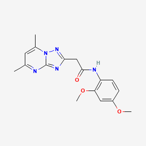 N-(2,4-dimethoxyphenyl)-2-(5,7-dimethyl[1,2,4]triazolo[1,5-a]pyrimidin-2-yl)acetamide