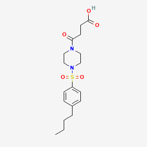 4-{4-[(4-BUTYLPHENYL)SULFONYL]PIPERAZINO}-4-OXOBUTANOIC ACID