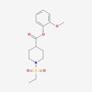 2-methoxyphenyl 1-(ethylsulfonyl)-4-piperidinecarboxylate