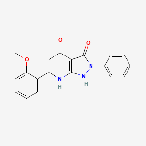 6-(2-methoxyphenyl)-2-phenyl-1H-pyrazolo[3,4-b]pyridine-3,4(2H,7H)-dione