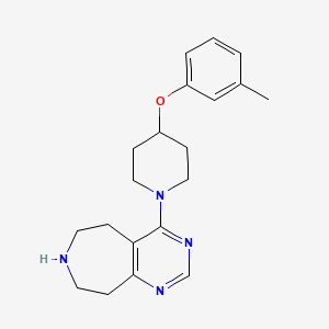 4-[4-(3-methylphenoxy)piperidin-1-yl]-6,7,8,9-tetrahydro-5H-pyrimido[4,5-d]azepine