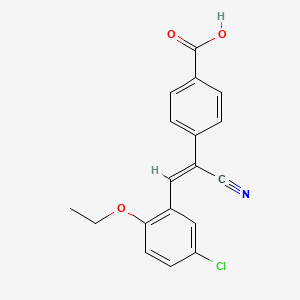 4-[2-(5-chloro-2-ethoxyphenyl)-1-cyanovinyl]benzoic acid