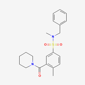 N-benzyl-N,4-dimethyl-3-(piperidin-1-ylcarbonyl)benzenesulfonamide