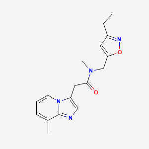 N-[(3-ethylisoxazol-5-yl)methyl]-N-methyl-2-(8-methylimidazo[1,2-a]pyridin-3-yl)acetamide