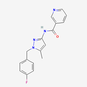 N-[1-(4-fluorobenzyl)-5-methyl-1H-pyrazol-3-yl]nicotinamide