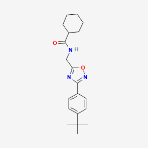 N-{[3-(4-tert-butylphenyl)-1,2,4-oxadiazol-5-yl]methyl}cyclohexanecarboxamide