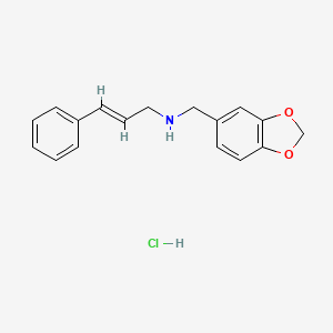 N-(1,3-benzodioxol-5-ylmethyl)-3-phenyl-2-propen-1-amine hydrochloride