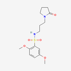 2,5-dimethoxy-N-[3-(2-oxo-1-pyrrolidinyl)propyl]benzenesulfonamide