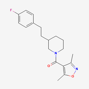 1-[(3,5-dimethyl-4-isoxazolyl)carbonyl]-3-[2-(4-fluorophenyl)ethyl]piperidine