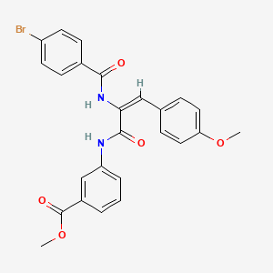 Methyl 3-[(2E)-2-[(4-bromophenyl)formamido]-3-(4-methoxyphenyl)prop-2-enamido]benzoate