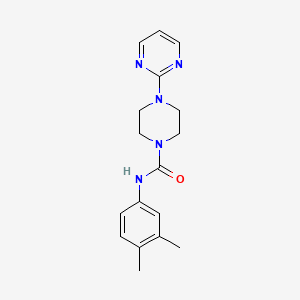 N-(3,4-dimethylphenyl)-4-(2-pyrimidinyl)-1-piperazinecarboxamide