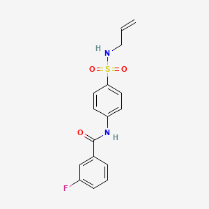 3-FLUORO-N-{4-[(PROP-2-EN-1-YL)SULFAMOYL]PHENYL}BENZAMIDE