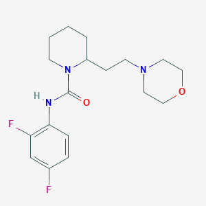 N-(2,4-difluorophenyl)-2-[2-(4-morpholinyl)ethyl]-1-piperidinecarboxamide