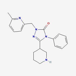 2-[(6-methyl-2-pyridinyl)methyl]-4-phenyl-5-(3-piperidinyl)-2,4-dihydro-3H-1,2,4-triazol-3-one dihydrochloride