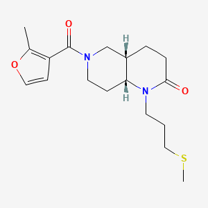 (4aS*,8aR*)-6-(2-methyl-3-furoyl)-1-[3-(methylthio)propyl]octahydro-1,6-naphthyridin-2(1H)-one