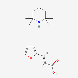 (E)-3-(furan-2-yl)prop-2-enoic acid;2,2,6,6-tetramethylpiperidine