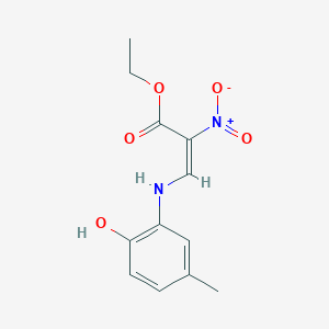 ethyl 3-[(2-hydroxy-5-methylphenyl)amino]-2-nitroacrylate