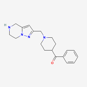 phenyl[1-(4,5,6,7-tetrahydropyrazolo[1,5-a]pyrazin-2-ylmethyl)-4-piperidinyl]methanone dihydrochloride