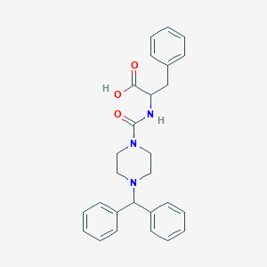 N-{[4-(diphenylmethyl)-1-piperazinyl]carbonyl}phenylalanine