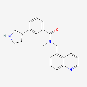 N-methyl-3-(3-pyrrolidinyl)-N-(5-quinolinylmethyl)benzamide dihydrochloride