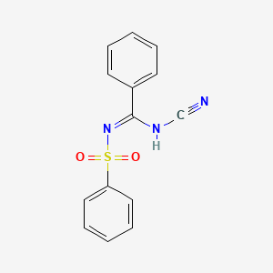 N-(Cyanoamino-phenyl-methylene)-benzenesulfonamide