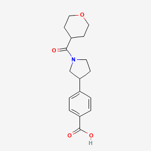 4-[1-(tetrahydro-2H-pyran-4-ylcarbonyl)-3-pyrrolidinyl]benzoic acid