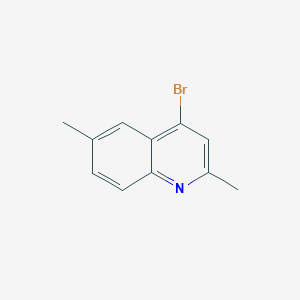 molecular formula C11H10BrN B053363 4-溴-2,6-二甲基喹啉 CAS No. 123637-45-6