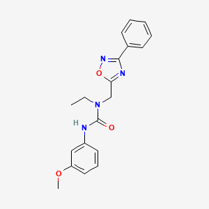 N-ethyl-N'-(3-methoxyphenyl)-N-[(3-phenyl-1,2,4-oxadiazol-5-yl)methyl]urea