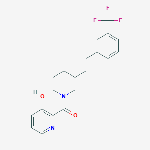 2-[(3-{2-[3-(trifluoromethyl)phenyl]ethyl}-1-piperidinyl)carbonyl]-3-pyridinol