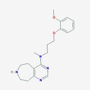 N-[3-(2-methoxyphenoxy)propyl]-N-methyl-6,7,8,9-tetrahydro-5H-pyrimido[4,5-d]azepin-4-amine dihydrochloride