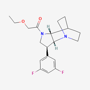 molecular formula C19H24F2N2O2 B5336440 (2R*,3S*,6R*)-3-(3,5-difluorophenyl)-5-(ethoxyacetyl)-1,5-diazatricyclo[5.2.2.0~2,6~]undecane 