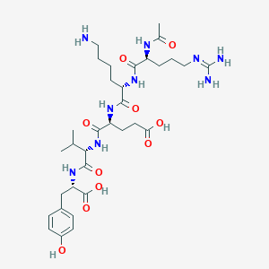 molecular formula C33H53N9O10 B053365 N-Acetylsplenopeptin CAS No. 120834-20-0
