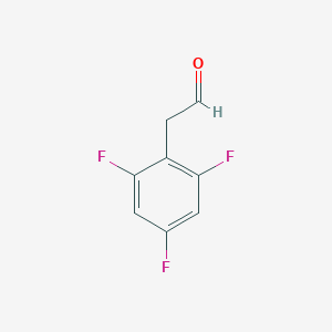 molecular formula C8H5F3O B053366 2-(2,4,6-Trifluorophenyl)acetaldehyde CAS No. 111991-19-6
