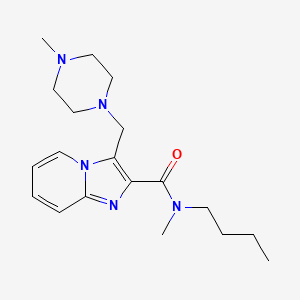 N-butyl-N-methyl-3-[(4-methylpiperazin-1-yl)methyl]imidazo[1,2-a]pyridine-2-carboxamide