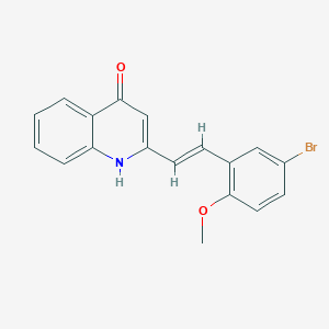 2-[2-(5-bromo-2-methoxyphenyl)vinyl]-4-quinolinol