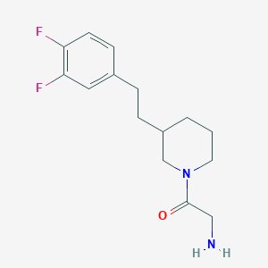 (2-{3-[2-(3,4-difluorophenyl)ethyl]-1-piperidinyl}-2-oxoethyl)amine hydrochloride