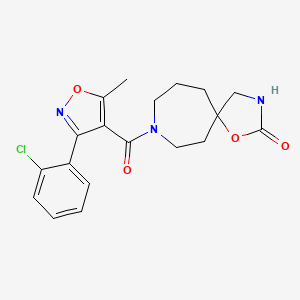 8-{[3-(2-chlorophenyl)-5-methyl-4-isoxazolyl]carbonyl}-1-oxa-3,8-diazaspiro[4.6]undecan-2-one