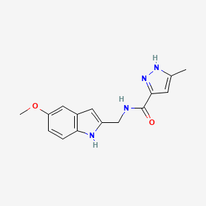 N-[(5-methoxy-1H-indol-2-yl)methyl]-5-methyl-1H-pyrazole-3-carboxamide