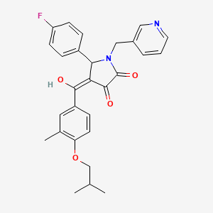 5-(4-fluorophenyl)-3-hydroxy-4-(4-isobutoxy-3-methylbenzoyl)-1-(3-pyridinylmethyl)-1,5-dihydro-2H-pyrrol-2-one